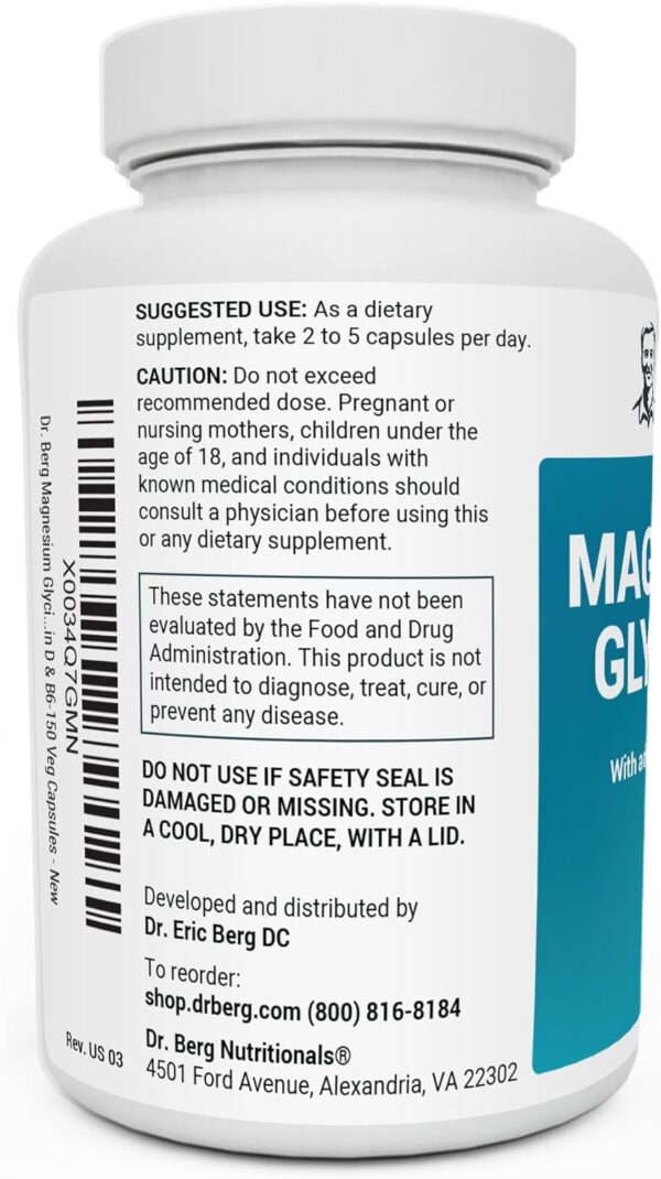 Magnesium Glycinate, Dr. Berg - Image 3