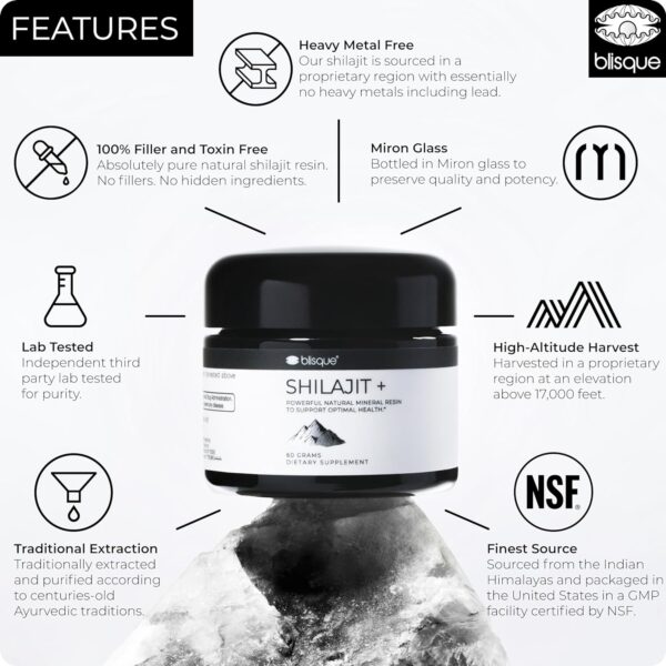 Blisque – Pure Himalayan Organic Shilajit Resin - Image 3